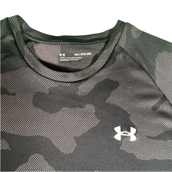 Under Armour Men’s Loose Fit Camo T-Shirt 3XL Black Gray Short Sleeve Logo - Picture 3 of 10